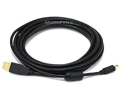 Monoprice 10-Feet USB 2.0 A Male to Mini-B 5pin