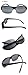 Duco Semi Rimless Sunglasses For Prescription Glasses Unisex Polarized Sunglasses 8953T (Black Frame Gray Lens, Lens Height-40MM)
