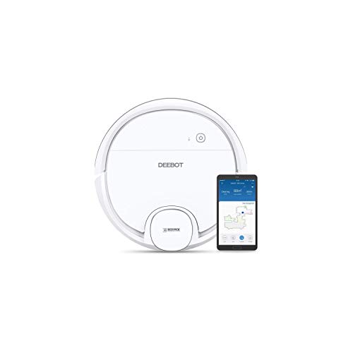 Ecovacs Deebot Ozmo905, Aspirateur Robot, Navigation Laser, Robot Aspirateur Laveur 2-En-1, Boost Auto, Barrières Virtuelles, Mode Personnalisé, Connecté Appli Et Alexa, Idéal Tous Sols (Blanc)