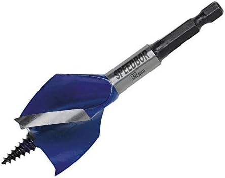 Irwin 1921997 6X Blue Groove Stubby Wood Bit, 32mm x 100mm, Multi-coloured, 32 mm x 100 mm