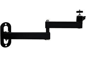 Wooswen Foldable Projector Hanging Holder with 1/4 Inch Screw Size Wall Mount Stand for Secure Ceiling and Wall Mounting Rack