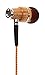 Symphonized NRG Premium Genuine Wood in-Ear Noise-isolating Headphones with Mic (Orange Stripe)