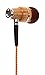 Symphonized NRG Premium Genuine Wood In-ear Noise-isolating Headphones with Mic (Orange Stripe)