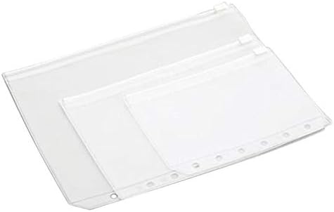 Amazon Livemarket ファイルオーガナイザーpvc A5 A6 ジッパーバッグカード請求書バッグルーズリーフ収納 ホルダーポケットスクールオフィス収納用品3サイズ A5 Azファイル 文房具 オフィス用品
