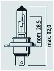AMPOULE H4 RALLY 12V 100/55W P43T - 9296
