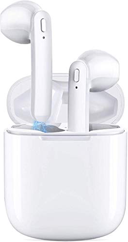Wireless Earbuds, Bluetooth 5.0 Headphones True Wireless HD Stereo Sound Earbuds, in-Ear Headset 30h Playtime with Built-in Microphone Portable Charging Case