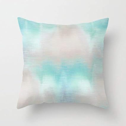 Estherbur87 Housse De Coussin Abstraite Vert Menthe Aqua