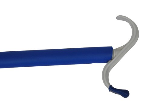 Blue Jay Dressing Stick - 24'' Soft Foam-Covered Handle, 2-in-1 Tool, Dressing Made Easy, Rounded S Plastic top Hook, No Stretching or Straining Shoehorn Dressing Aid - Thumbnail 2