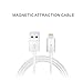 Apple Lightning to USB Magnetic Cable[Charging indicator light], GEEPIN 3.3ft High Speed and Charge USB Cable Line with Lightning Connector for iPhone 6s Plus / 6 Plus, iPad Pro, Air 2 and More