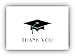 Wildvalley Design Graduation Cap Thank You Cards - 24 Cards & Envelopes
