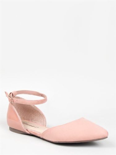 blush pointed flats