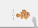 Disney Nemo Shaped Wall Art, Orange
