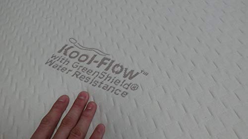 Snuggle-Pedic Memory Foam Mattress Protector - Organic Cotton with Eco-Friendly Greenshield Water Resistance - Kool-Flow Breathable Stretch Fabric - All USA Made - Best for Plush Beds - Queen
