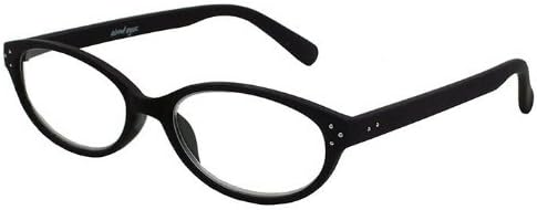 About Eyes G230 Ynez Black with Silver Dots Ready to Wear Reading Glasses Strength +3.50 with Soft Case by About Eyes