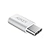 AUKEY USB-C Adapter Type-C to Micro USB Adapter Aluminum (2 Pack) for MacBook Pro, Nexus 6P 5X, Google Pixel, LG G5 and More