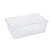 Rubbermaid Commercial Products Food Storage Box/Tote for Restaurant/Kitchen/Cafeteria, 12.5 Gallon, Clear