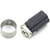 NSLikey Spin Axis Barrel Hinge Rotating Shaft for Nintendo DS Lite NDSL Replacement (Black)