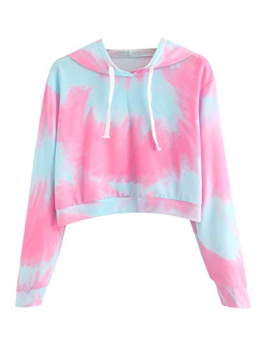 tie dye crop top sweatshirt