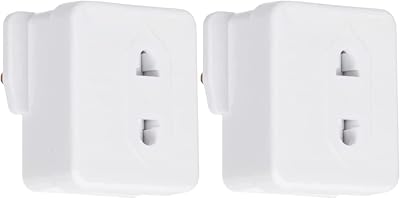 SOHAL Pack of 2 Shaver Toothbrush Adapter UK 2 Pin to 3 Pin Converter Plug