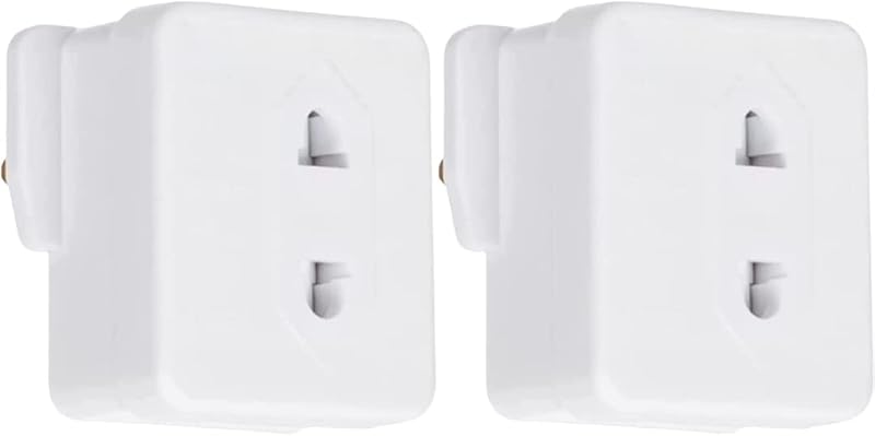 SOHAL Pack of 2 Shaver Toothbrush Adapter UK 2 Pin to 3 Pin Converter Plug