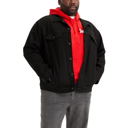 Levi's Men's Big-Tall Big & Tall Trucker Jacket Outerwear, -larimar/stretch, 6XL