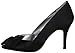 Nina Women's Forbes Satin Peep-Toe Pump,Black Luster,6.5 M US