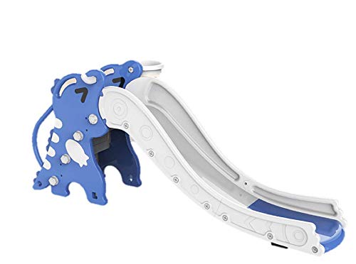 Sweety Toys 12763 freistehende Rutsche Dino Dinosaurier blau 3-in 1 Produkt Basketballspiel, Ringe werfen