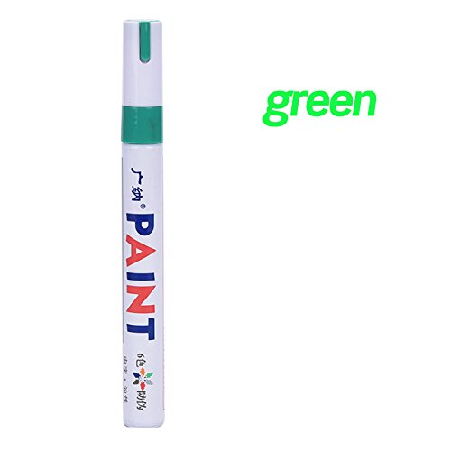 Highlighter Markers Metallic Permanent Markers Assorted Colored Fine Point Permanent Art Marker Pen for Coloring/Art/Sketching/Manga/Highlighting (Green)