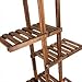 Happygrill Plant Stand Flower Rack, Wooden 7 Tier Shelves, Bonsai Display Shelf Stand for Indoor Outdoor Yard Garden Patiothumb 4