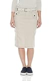 Esteez Women's Knee Length Stretch Poplin Cargo Skirt With Belt Virginia