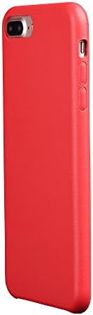 Leather iphone 7 Case,Guyshero Apple Cell Phone Case for iPhone 7 Ultra Slim Fit Skin Back Cover Scratch Resistant Premium Leather Back Red