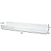 Huji Clear Invisible Contemporary Floating Acrylic Shelves Display Bookshelf Modern Rack Collectibles Books Photos Art Work Home Office Storage Decor Kids Room Kitchen Spice Rack (2 Shelves, 24 Inch)
