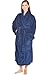 Del Rossa Womens Classic Fleece Shawl Collar Bathrobe Robe