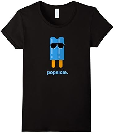 Women's Popsicle Lovers Sunglasses T-Shirt - Funny Hipster Ice Cream Large Black