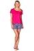 Women's Patricia Cute Comfy Knit Top and Floral Print Boxers 2 Piece Pajama Set