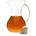 Olivia & Aiden Pour Over Coffee Maker and Tea Infuser w/Glass Carafe (32 oz.) Stainless-Steel Filter Dripper | Precision Brewing at Home, Office, Travel | Stainless Steel Hanging Tea Brewer