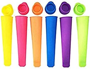 アイスクリーム型 アイス型 製氷器 製氷皿 アイスキャンディーメーカー アイスポップ金型 アイス金型 冷凍 ポップモールド 立体シリコン氷形 蓋付き 手作り道具 耐熱や耐冷 6個セット