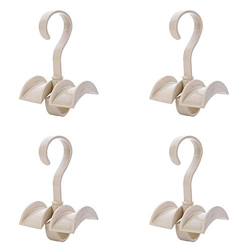 image for LIONWEI LIONWELI Beige Rotating Handbag Hanger Rack Closet Storage Org