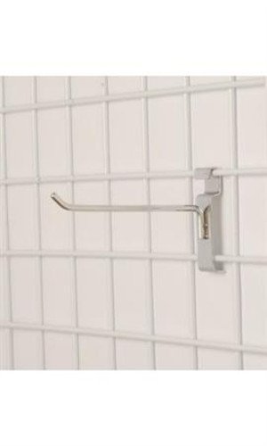 Case of 100 New Retails Chrome Finish 6" Peg Hook for Wire Grid