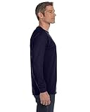 Gildan G5400 100% Cotton L-Sleeve Tee - Navy - 2XL
