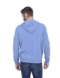 Cachemir - Sudadera con capucha para hombre, 100% cachemira, cremallera completa