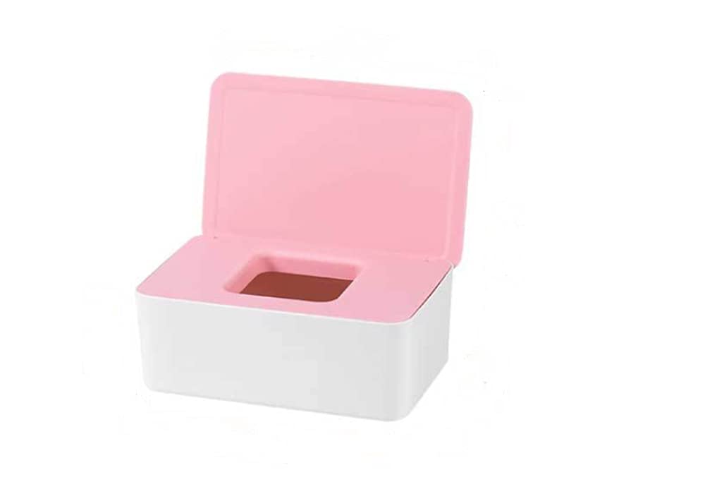 XshelleyPerfect Pull Wipes Dispenser, Diaper Wipe Holders, tissue box, diaper wipe dispenser, with lid, moisturizing，Storage Box (Powder cover white box)