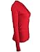 Luna Flower Women's Classic Snap Button Front Tunic V-Neck Slim Fit Cardigans