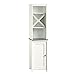 Sauder Caraway Linen Tower, Soft White finish