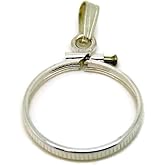 Bedrock Jewelry Gold Filled Coin Holder Bezel Charm Pendant/coin is not included/Made in the USA