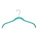 Juvale Velvet Shirt/Dress Hangers - 50-Piece Non-Slip Slim Velvet Hangers, Space Saving Design, for Delicate Clothing, Teal