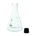 500ml Narrow Mouth Erlenmeyer Flask with Rubber Stoppers, Karter Scientific 213G21 (Pack of 6)