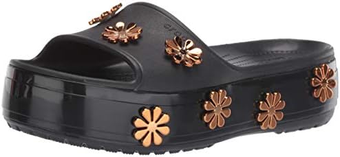 crocs platform metallic blooms
