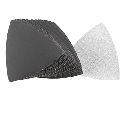 BOXONLY Silicon Carbide Triangular Sandpaper fit 3-1/2" Oscillating Multi-Tool (Dry/Wet) Use 400 Grit 30pcs