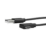 StarTech.com USB to USB C Cable - 1m / 3 ft - Right Angle USB Cable - USB A to USB C Cable - USB 2.0 Cable - USB Type C Cable (USB2AC1MR)